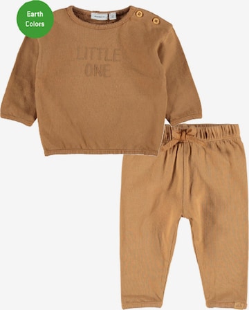 NAME IT Set 'Sigg' in Brown: front