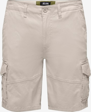 Pantaloni cargo 'Dean-Mike' di Only & Sons in beige: frontale