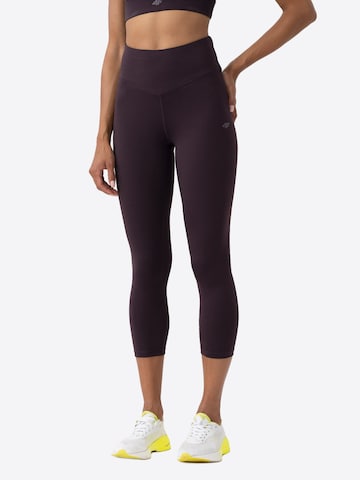 4F - Skinny Calças de desporto em vermelho: frente