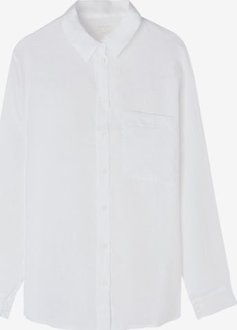 INTIMISSIMI Bluse 'The Pure Linen' in Weiß: Vorderseite