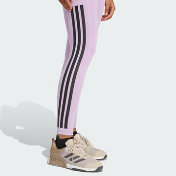 ADIDAS PERFORMANCE Skinny Παντελόνι φόρμας 'Optime' σε λιλά