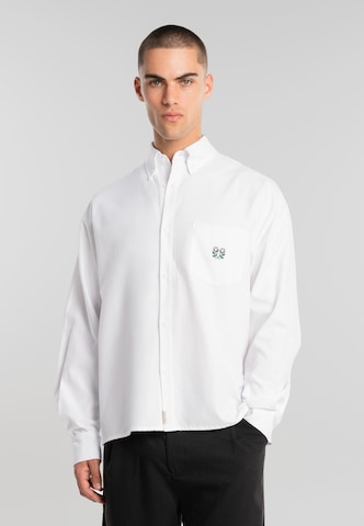 Another Cotton Lab Comfort Fit Hemd 'Everyday' in Weiß