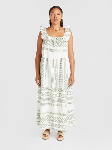 Vero Moda Curve Letní šaty 'VMCDICTHE' – bílá: přední strana