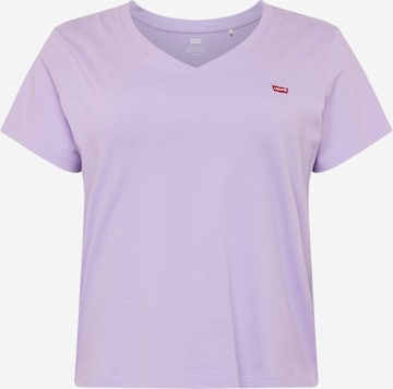 Levi's® Plus Футболка 'Perfect Vneck Tee' в Лиловый: спереди