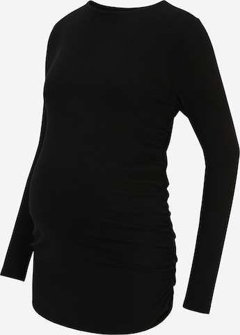 Only Maternity Shirt 'BONNI' in Zwart: voorkant