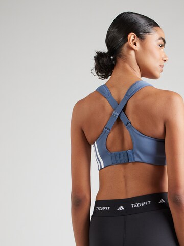 ADIDAS PERFORMANCE Bustier Sport-BH in Blau