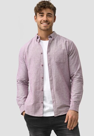 Coupe regular Chemise business 'Kepner' INDICODE JEANS en violet : devant