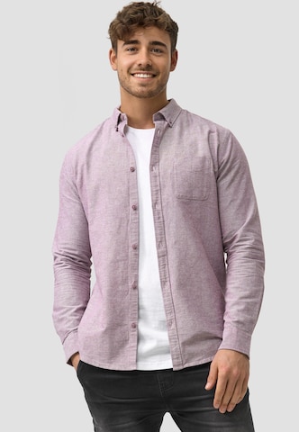 Coupe regular Chemise business 'Kepner' INDICODE JEANS en violet : devant