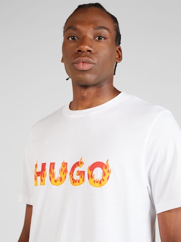 T-Shirt 'Danda' HUGO en blanc