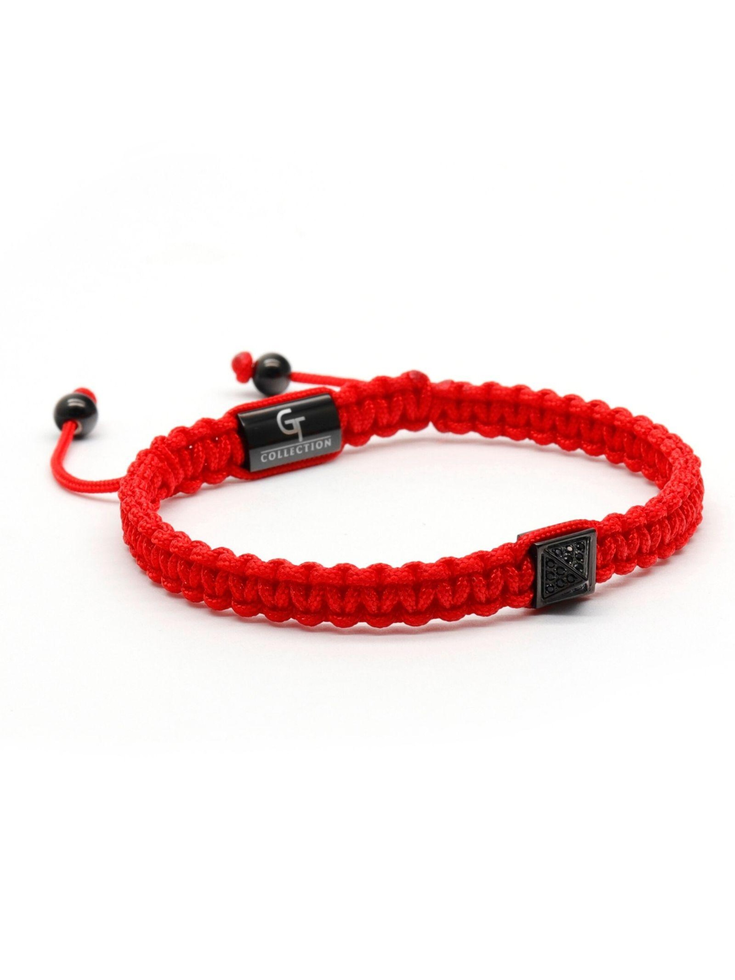 GT Collection - Pulsera 'Pyramid' en rojo