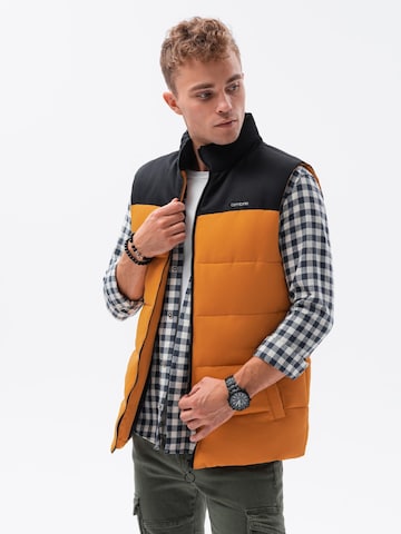 Ombre Bodywarmer 'V36' in Geel: voorkant