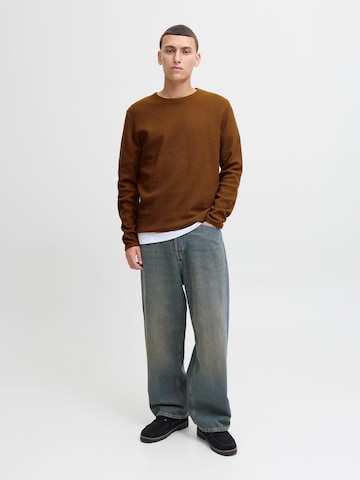 JACK & JONES Pullover 'JJECOOPER' in Braun