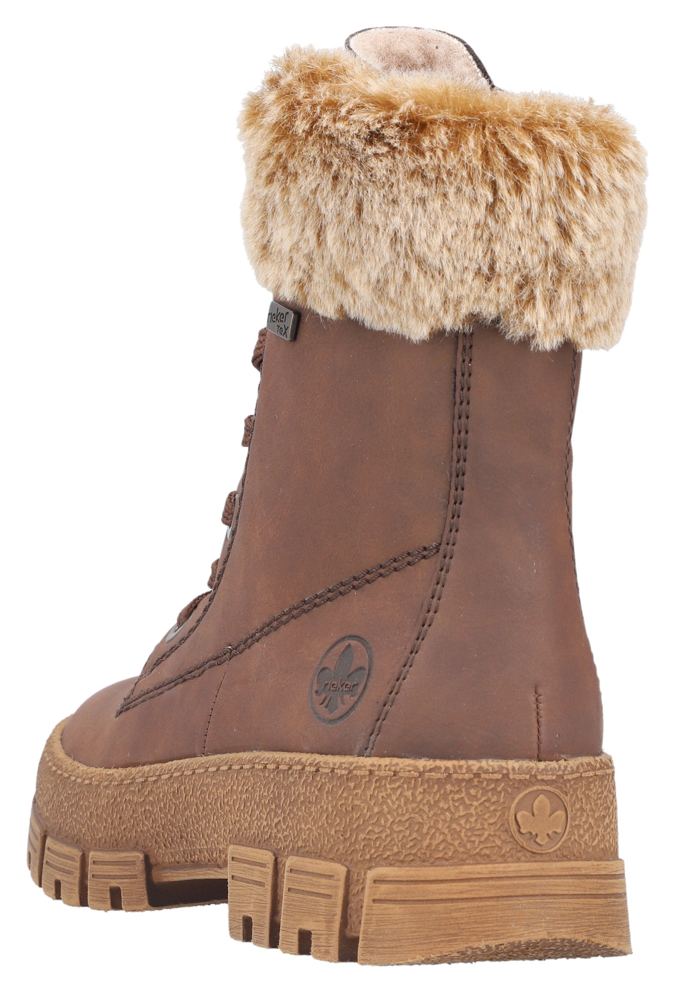 Rieker - Botines con cordones en marrón