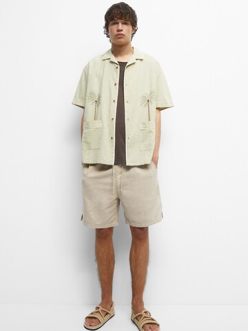 Pull&Bear Loosefit Shorts in Beige