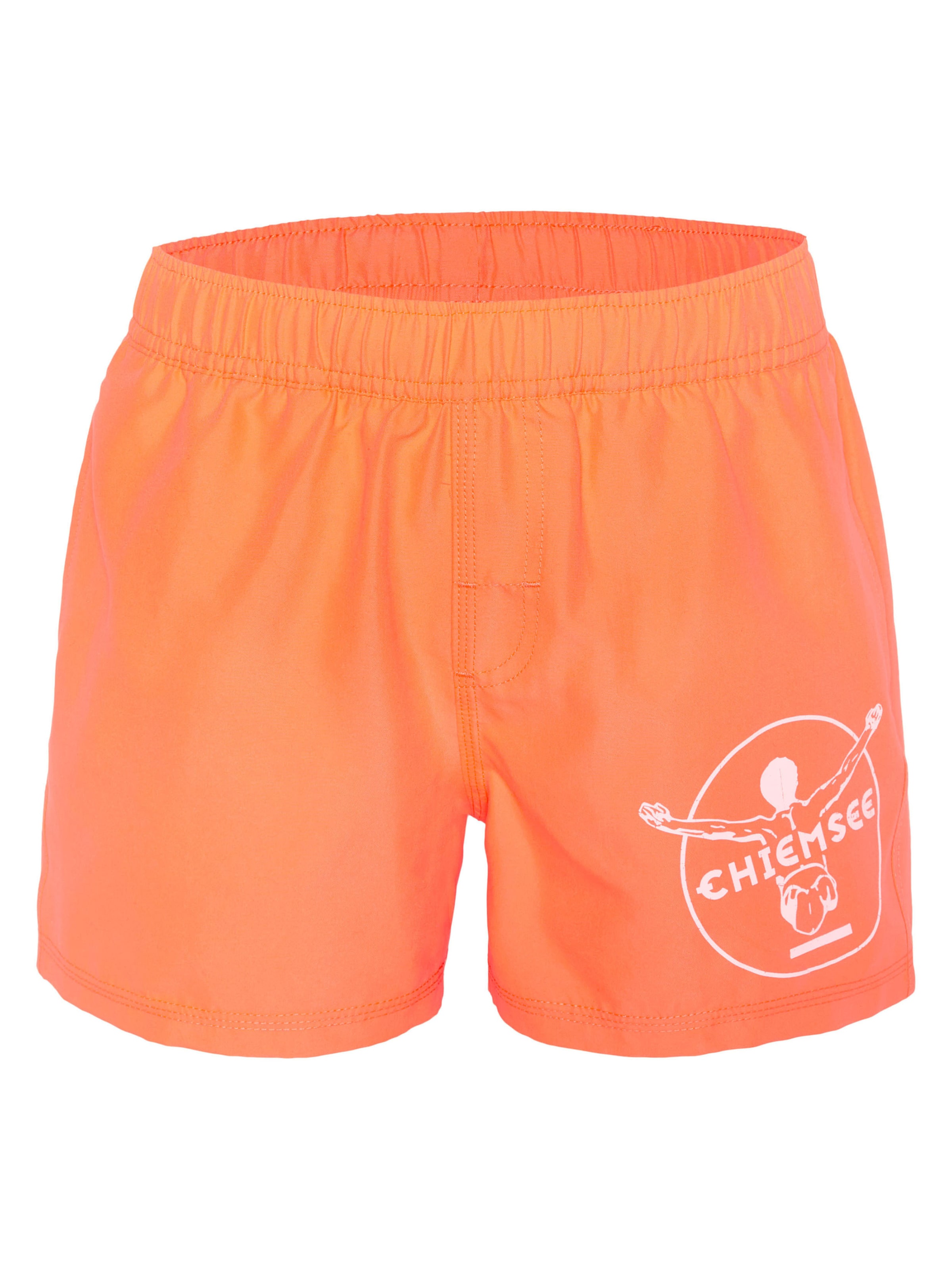 CHIEMSEE Board Shorts ' mit großem Jumper-Print ' in Orange: front
