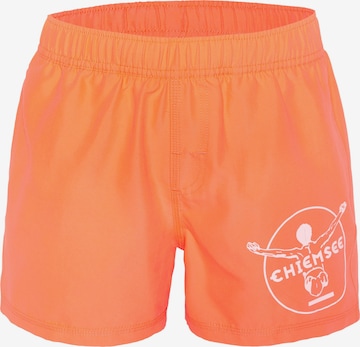 CHIEMSEE Board Shorts ' mit großem Jumper-Print ' in Orange: front