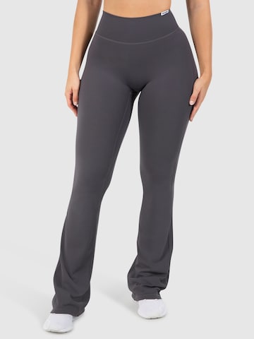 évasé Pantalon de sport 'Leona' Smilodox en gris : devant