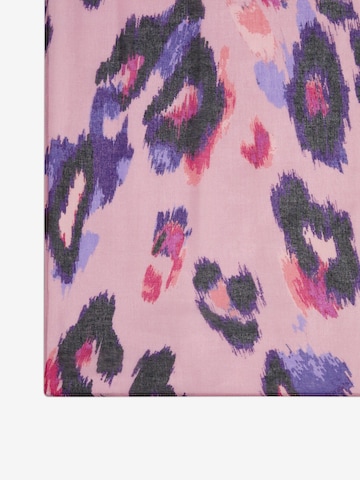 Écharpe love & roses en rose