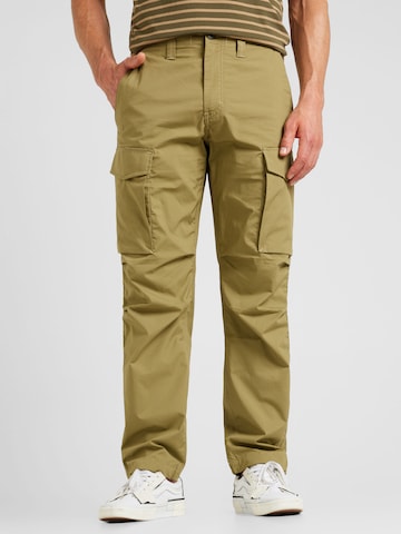 regular Pantaloni cargo di G-Star RAW in verde: frontale