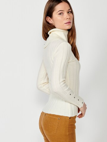 Pull-over KOROSHI en blanc