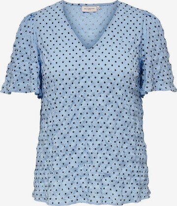 ONLY Carmakoma Shirt in Blauw: voorkant
