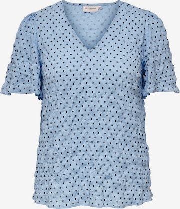 T-shirt ONLY Carmakoma en bleu : devant