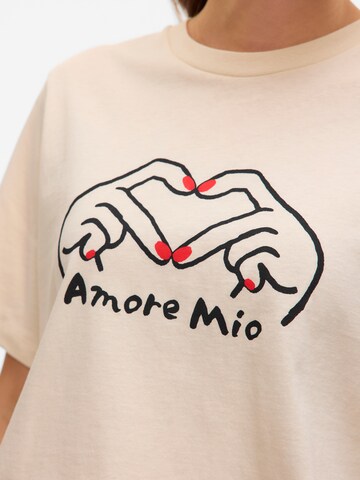 T-shirt 'VALERIE CATY' VERO MODA en beige