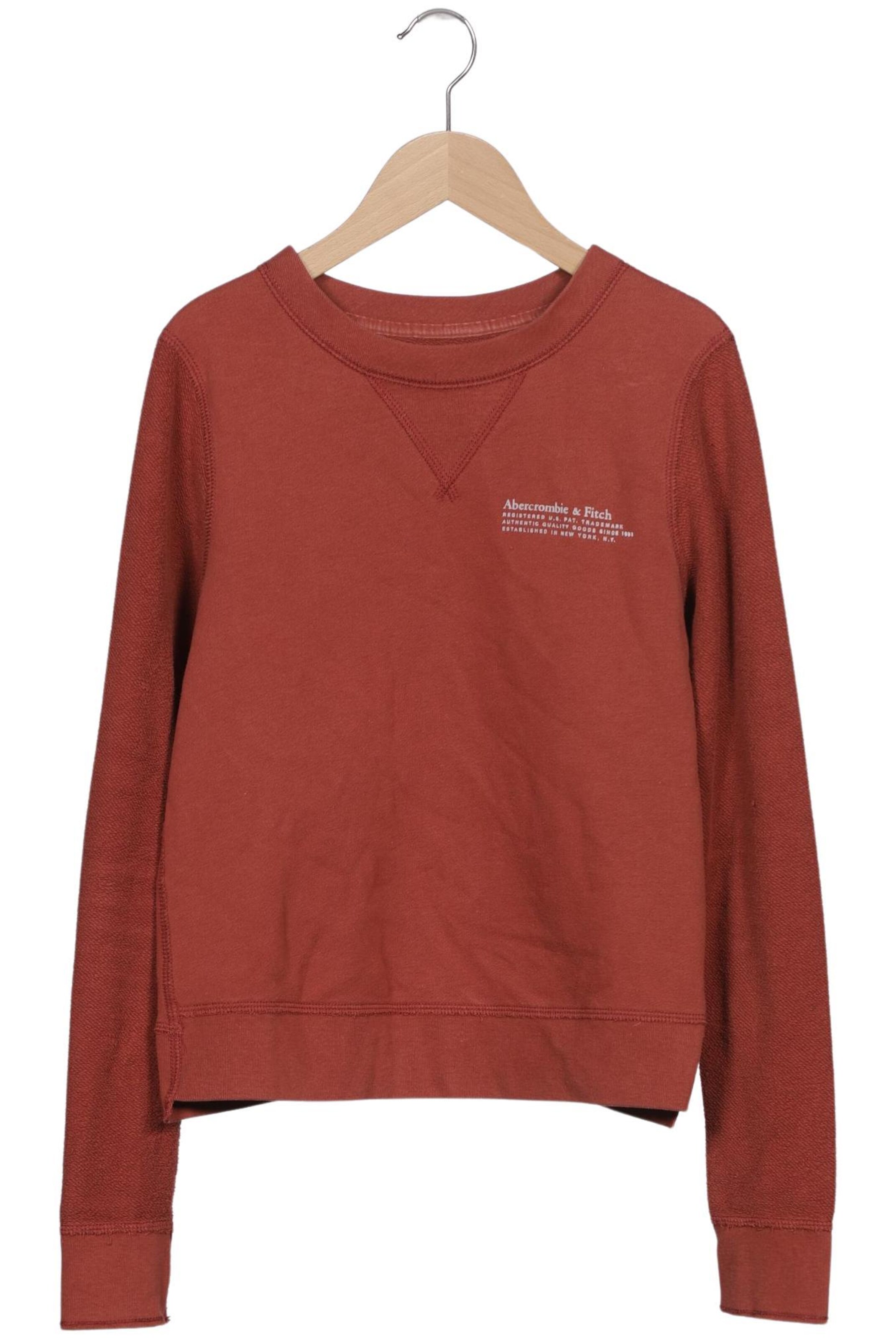 Abercrombie & Fitch Sweatshirt & Zip-Up Hoodie in XS in Red: front