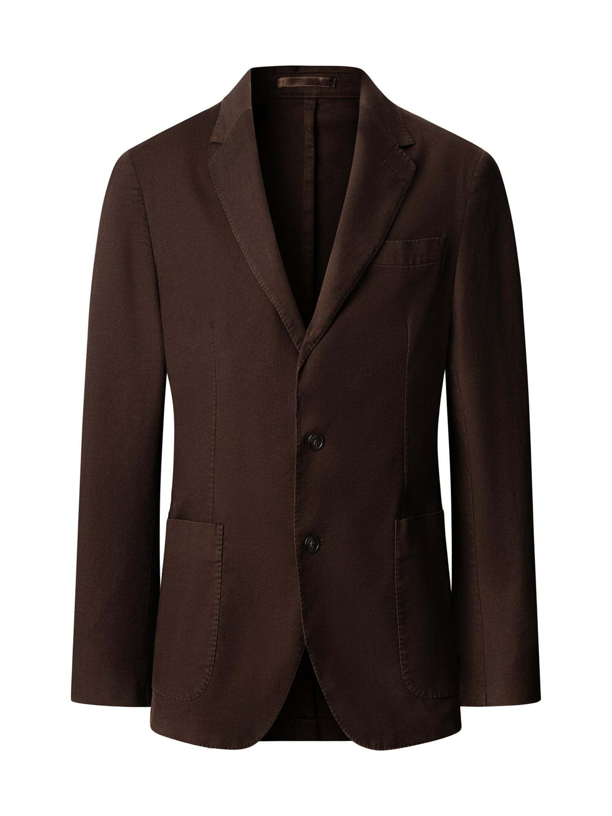Hackett London Veste de costume en chocolat, Vue avec produit