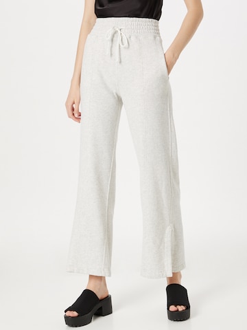Abercrombie & Fitch Wide leg Pants in Grey: front