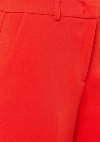 COMMA Wide leg Trousers with creases in Red