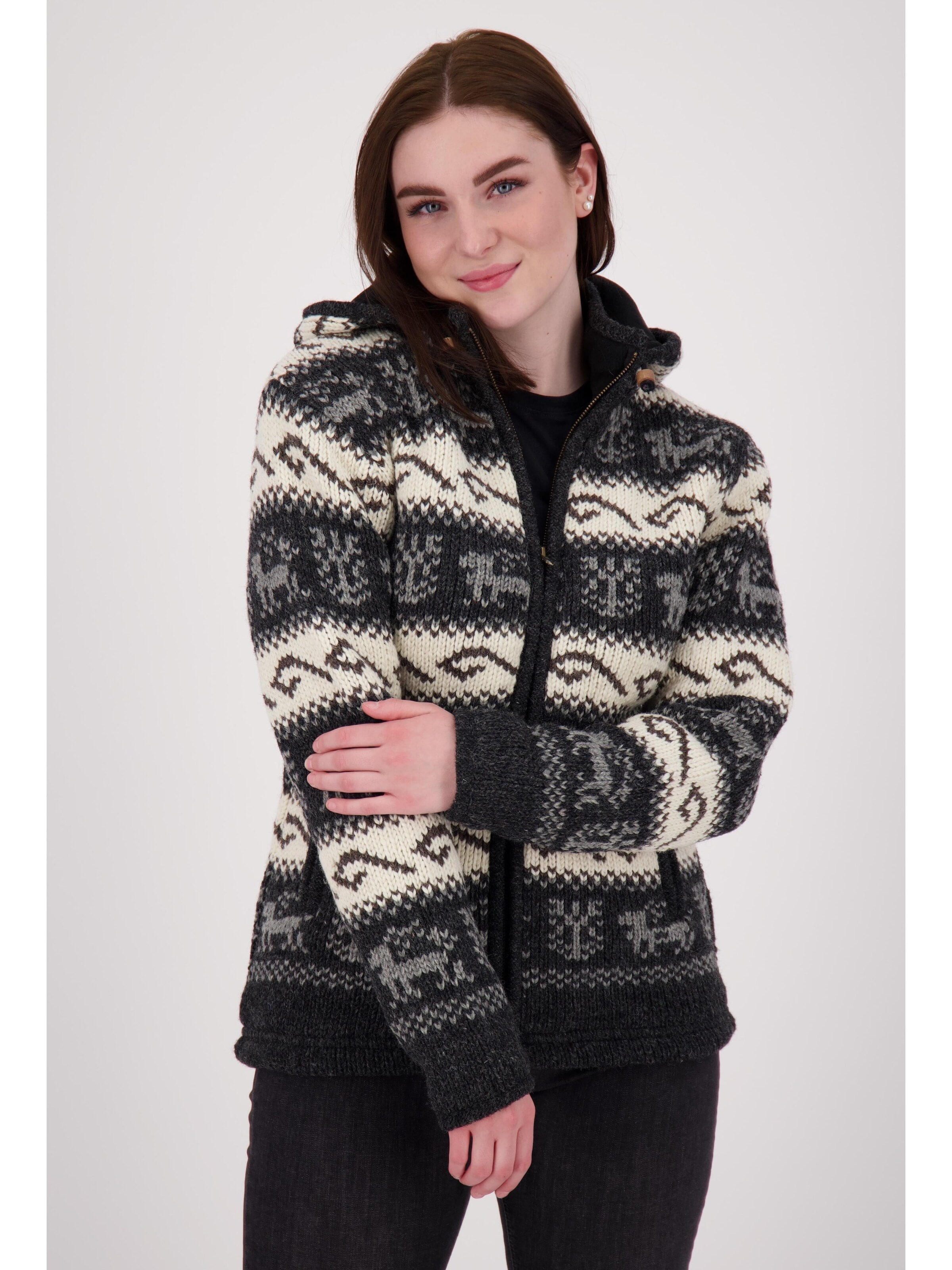 deproc Fleece Jacket 'ANNAPURNA' in Grey: front