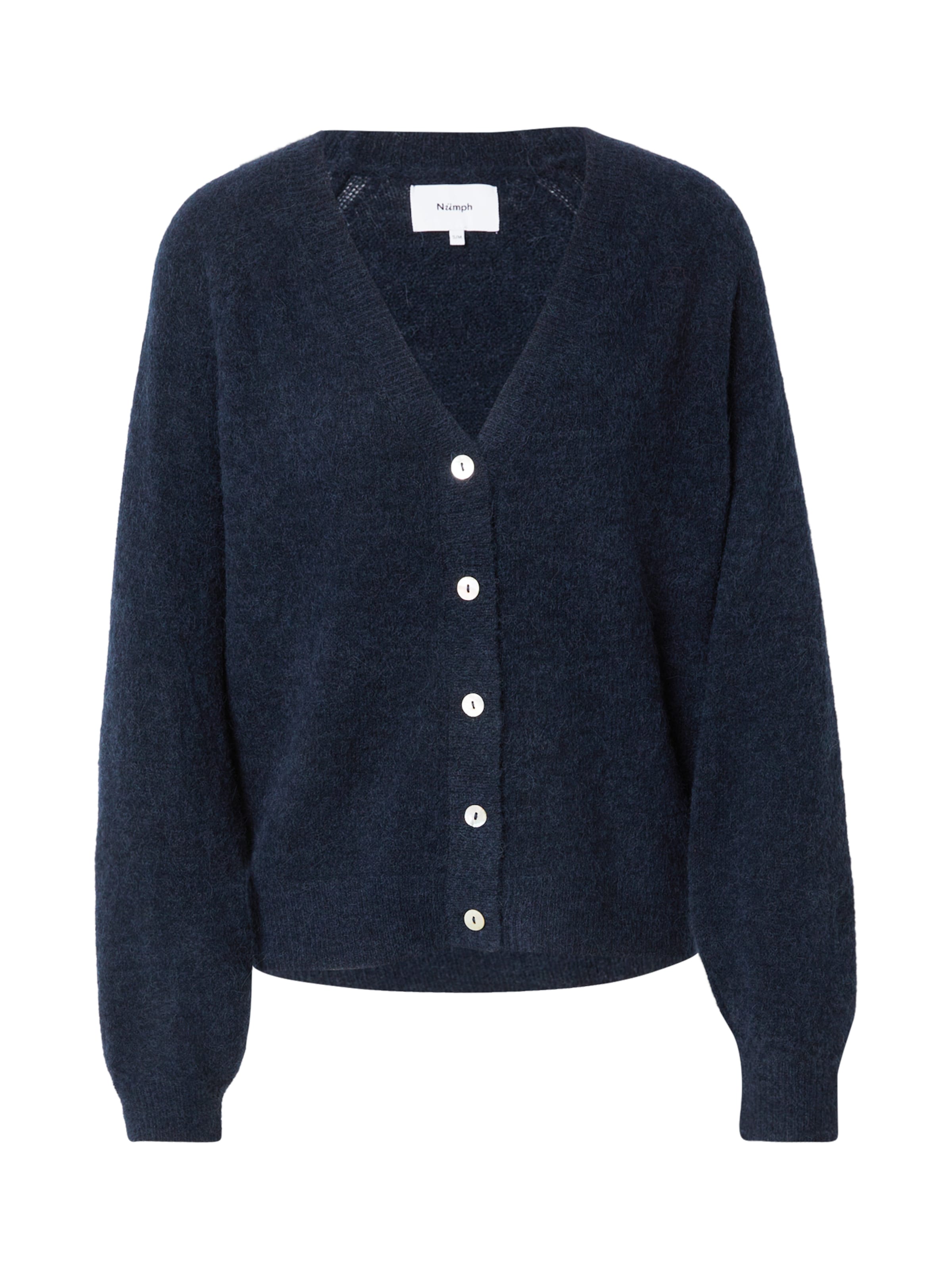 NÜMPH Knit cardigan 'RIETTE' in Blue: front