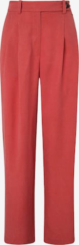 Pepe Jeans Широкий Брюки со складками 'BERILA' в Красный: спереди