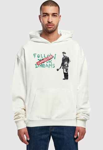 Merchcode Sweatshirt 'Brandalised - Follow Your Dreams' in Rood: voorkant