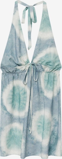 Pull&Bear Robe d’été en turquoise / bleu fumé / blanc naturel, Vue avec produit