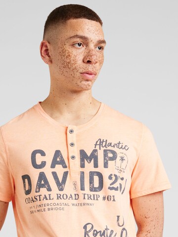 CAMP DAVID Majica | oranžna barva