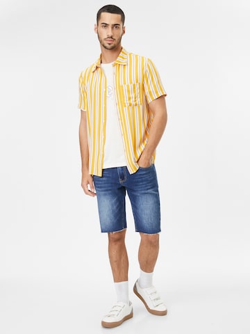 AÉROPOSTALE Regular fit Button Up Shirt in Yellow