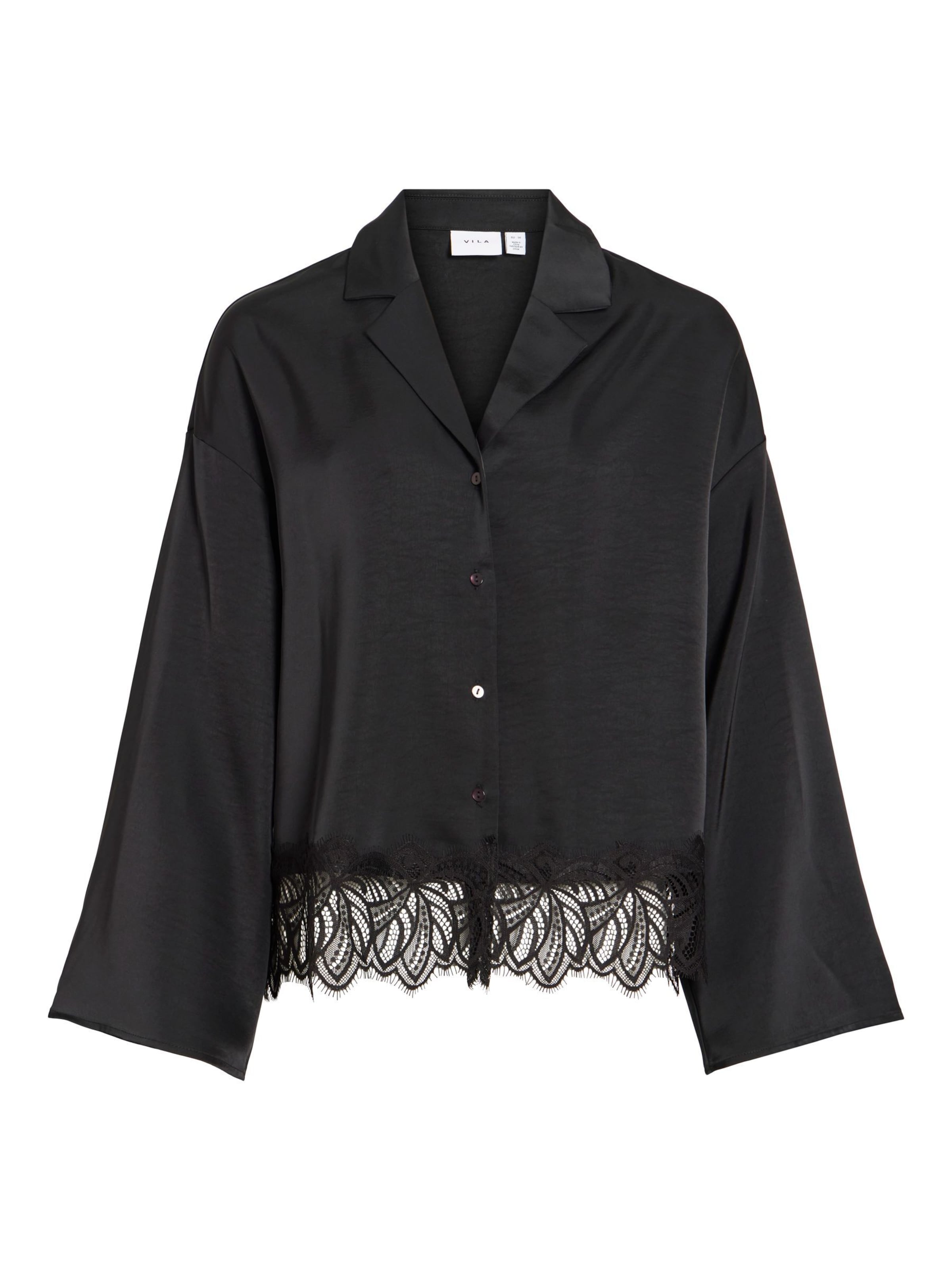 Camicia da donna 'VILea' di VILA in nero: frontale