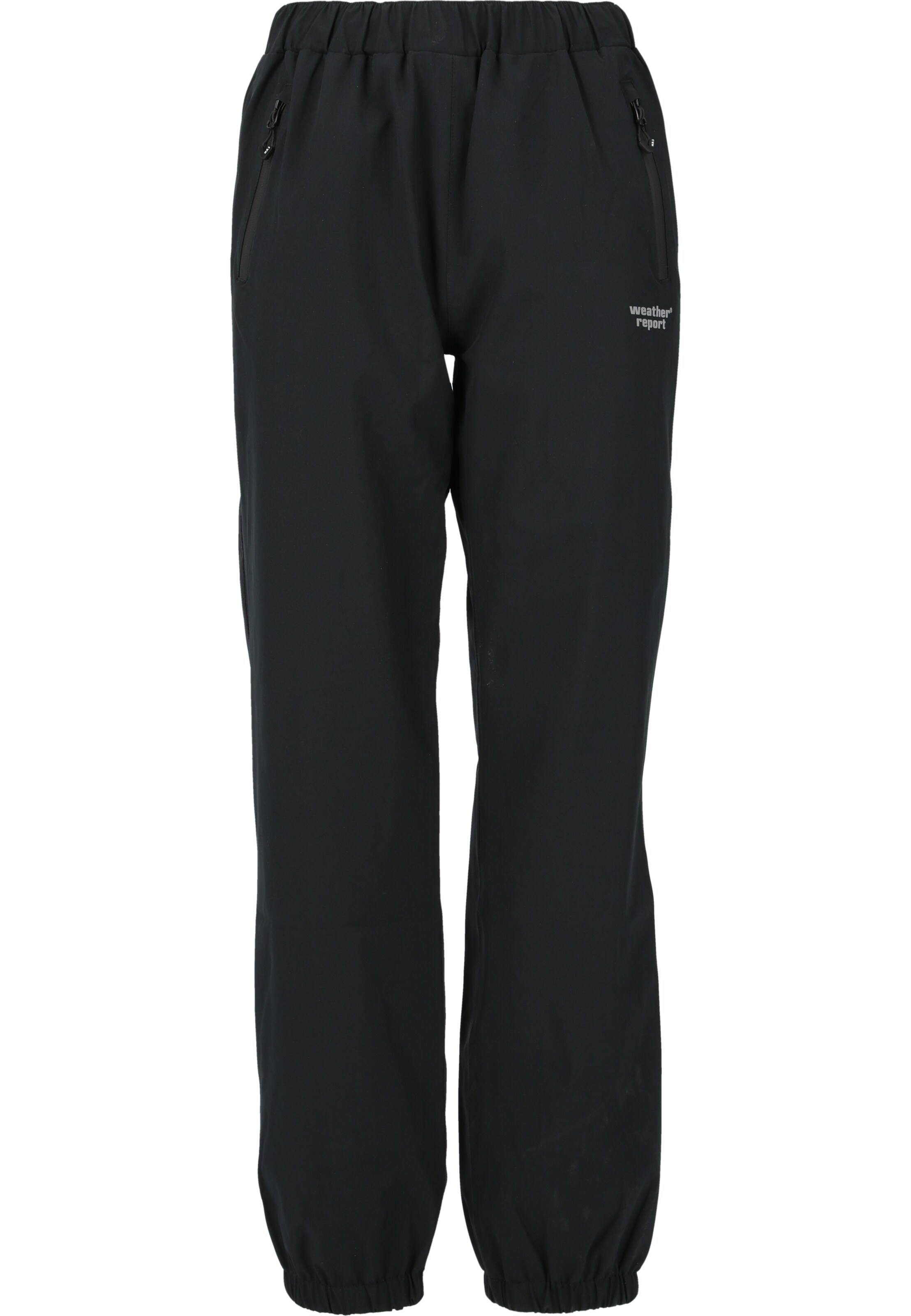 Weather Report Regular Weatherproof pants 'Borise' in Black: front