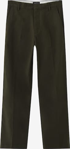 Pantaloni con piega frontale di Pull&Bear in verde: frontale