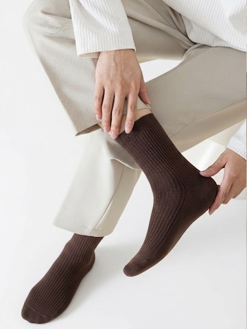Millo Socks 'Cosy Steps' in Brown