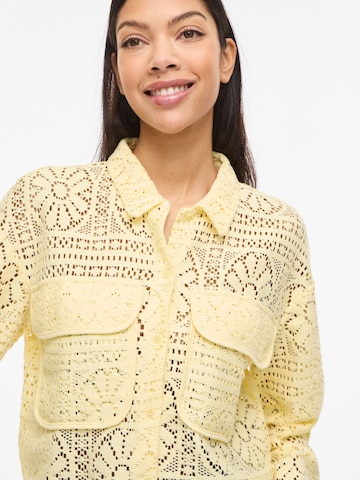 VILA Gebreid vest 'VIMerinda' in Geel