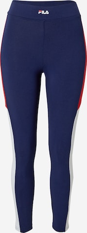 FILA Skinny Leggings in Blauw: voorkant