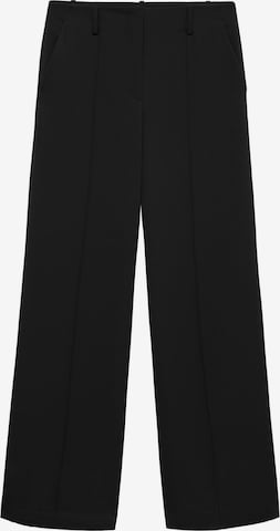 Regular Pantaloni cu dungă 'Abel' de la MANGO pe negru: față