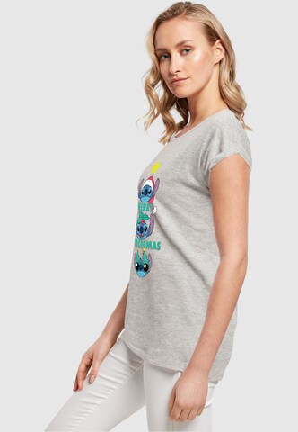 T-shirt 'Lilo And Stitch - Merry Stitchmas' ABSOLUTE CULT en gris