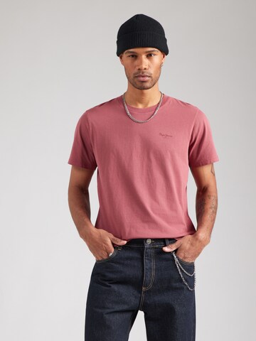 Pepe Jeans - Camiseta 'JACKO' en rojo: frente