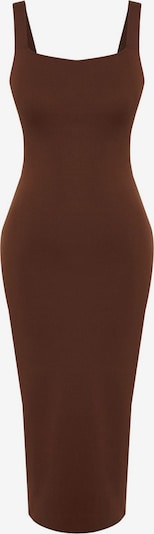 Trendyol Úpletové šaty - čokoládová, Produkt