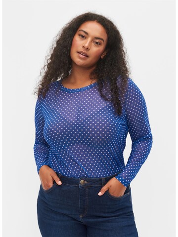 Zizzi Bluse 'ERAYNE' in Blau: predná strana