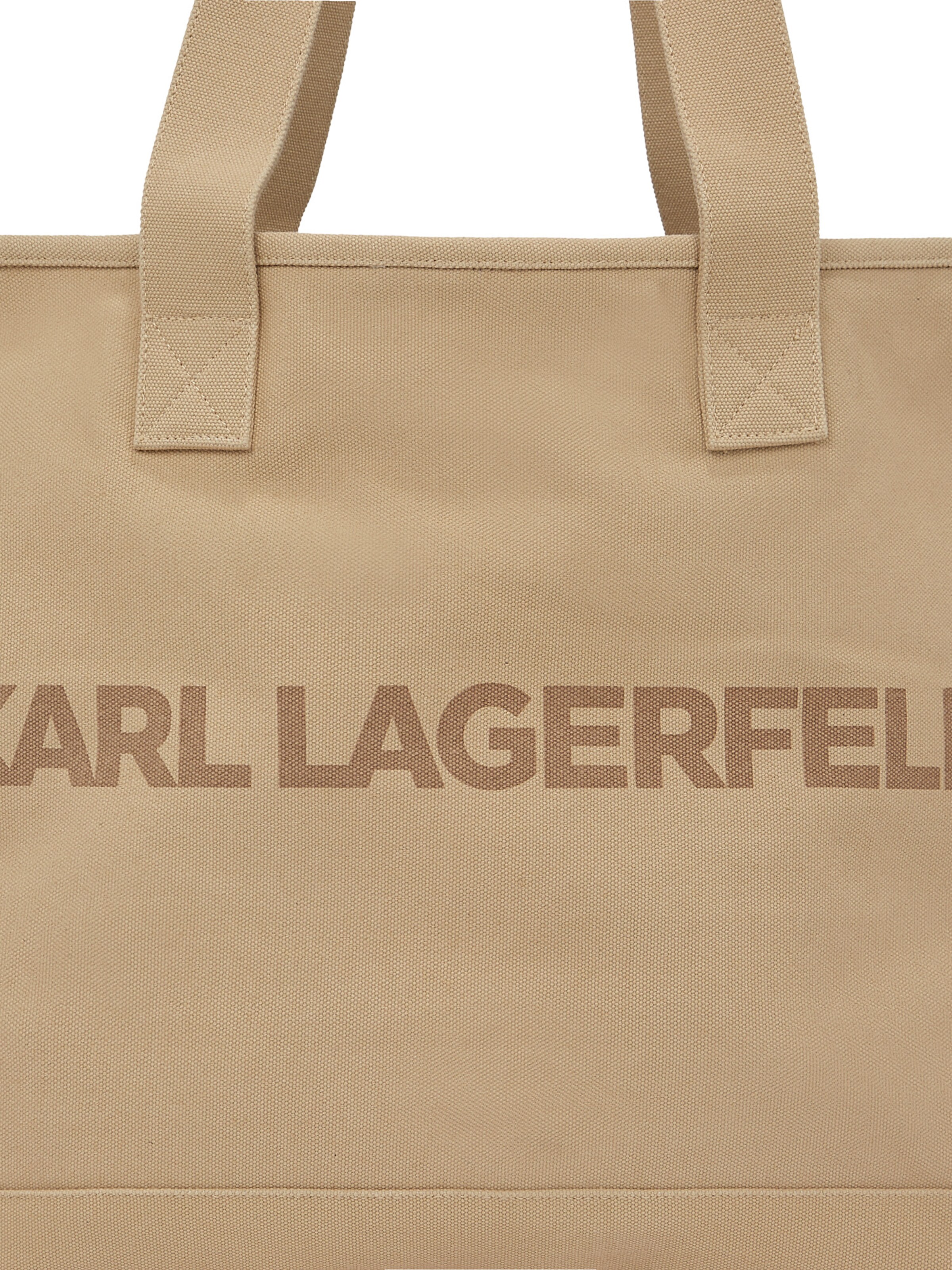 Karl Lagerfeld Shopper táska ' Extra große Tote Bag mit Logo ' - bézs